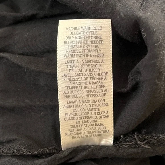 Splendid | Rayon fold over black maxi skirt size medium - Picture 12 of 12